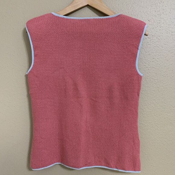 Emporio Armani Le Collezioni Women’s Cashmere Sleeveless Top Rose Pink Sz 12 - Picture 4 of 8